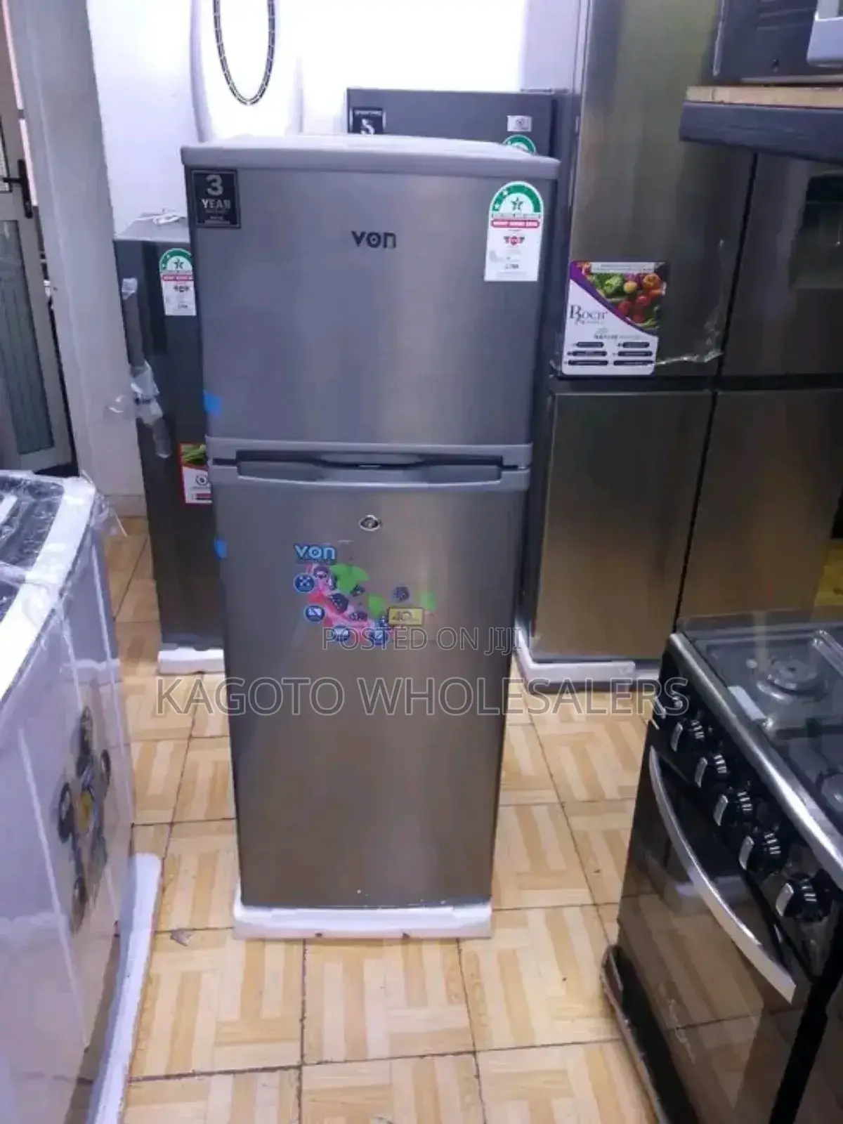 Von 181 Litres Double Door Fridge