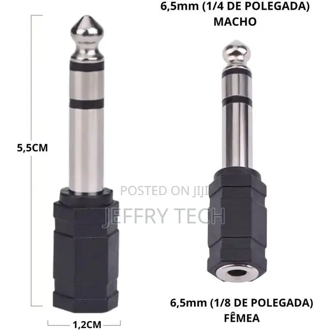 6.35mm Jack to 3.5mm Male/Female Audio Connector Adapter -