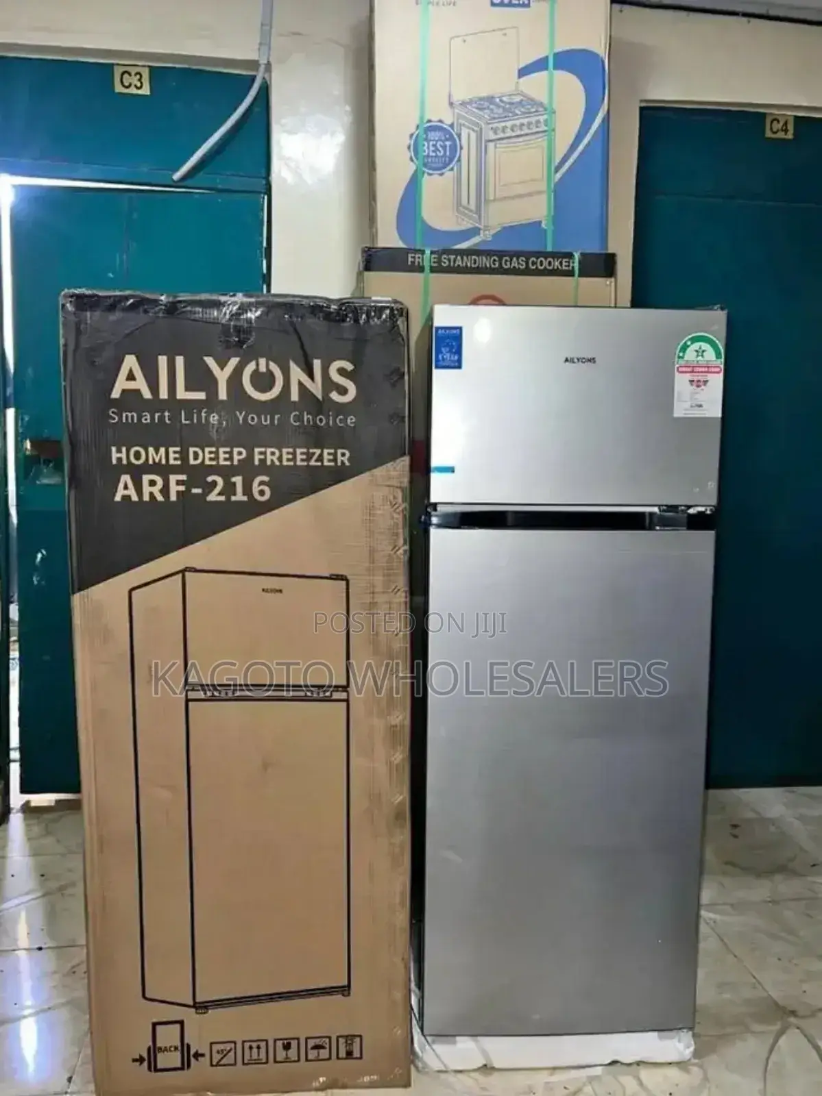 Ailyons 216litres Two Door Refrigerator Rf/216