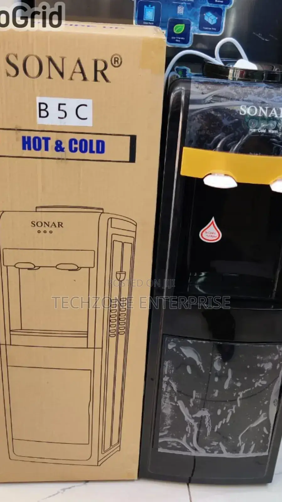 Durable Sonar B5c Hot and Cold Water Standing Dispenser