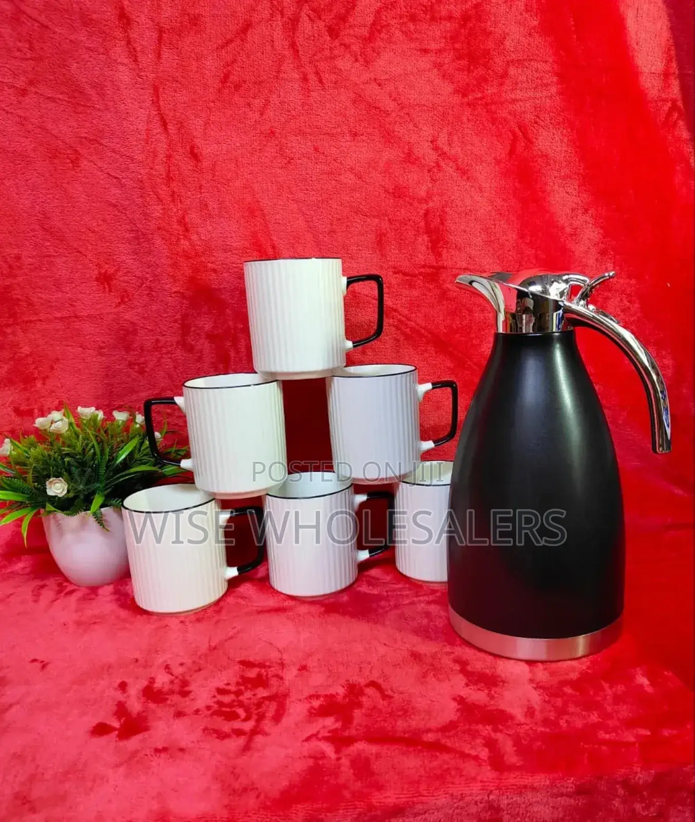Price Drop⏬⏬⏬
6pc Japanese Concise Mugs + 
2ltrs Jp Flask