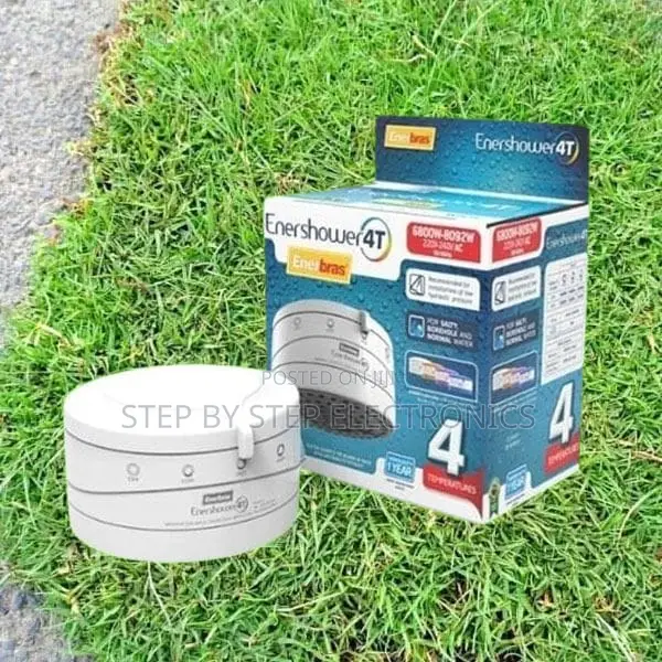 White Color Enabras Enershower 4 Temp Instant Shower