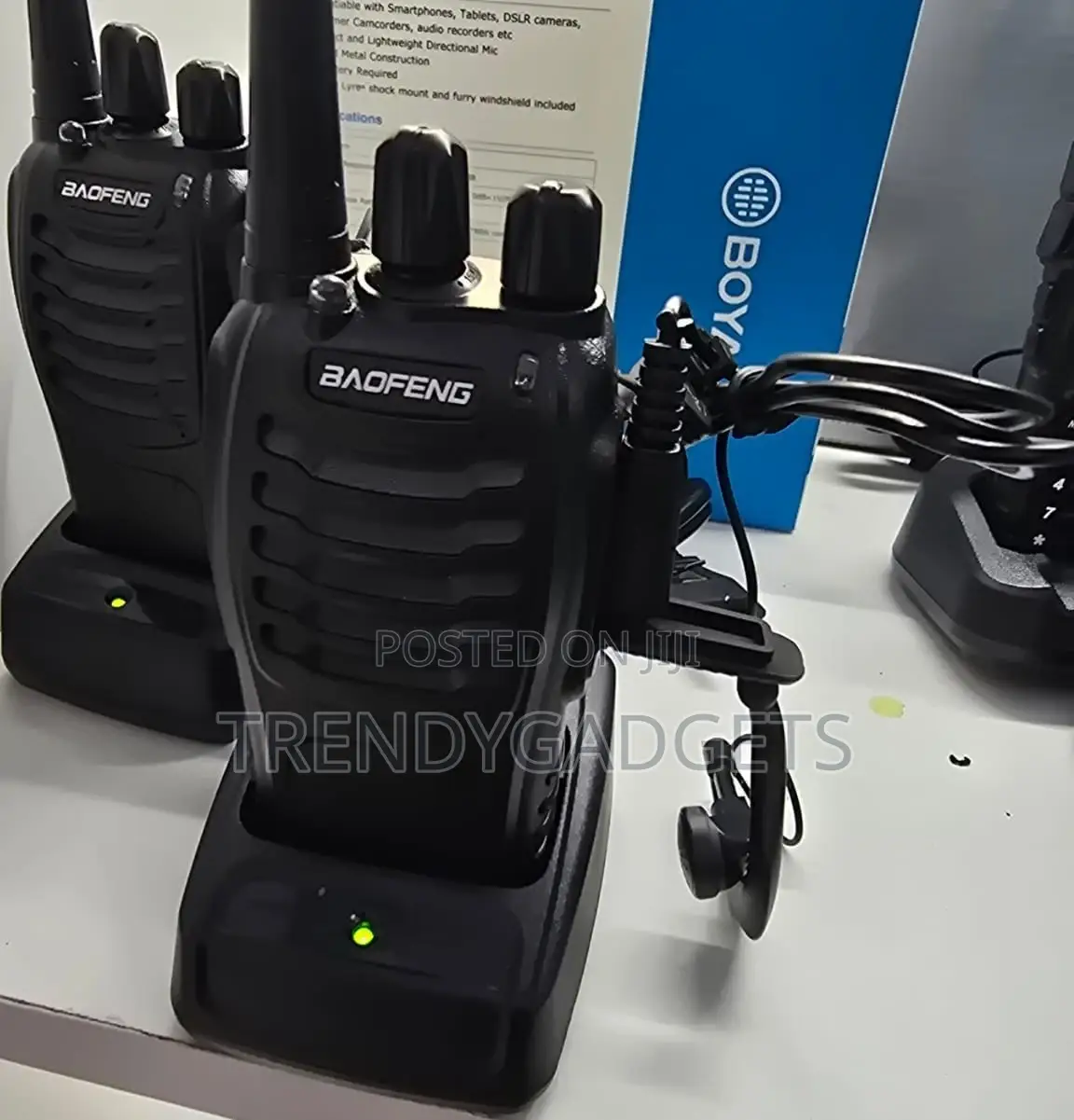 2pcs Baofeng Radios – Bf-B888s Dual PTT With Charger