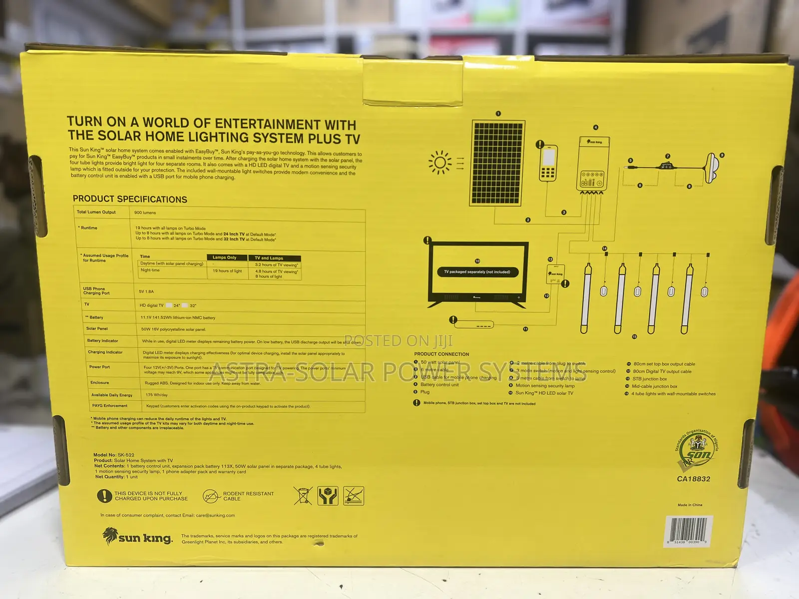 Sunking Home 500x (4 Bulbs + Sensor + 1 Battery + 1 Panel)