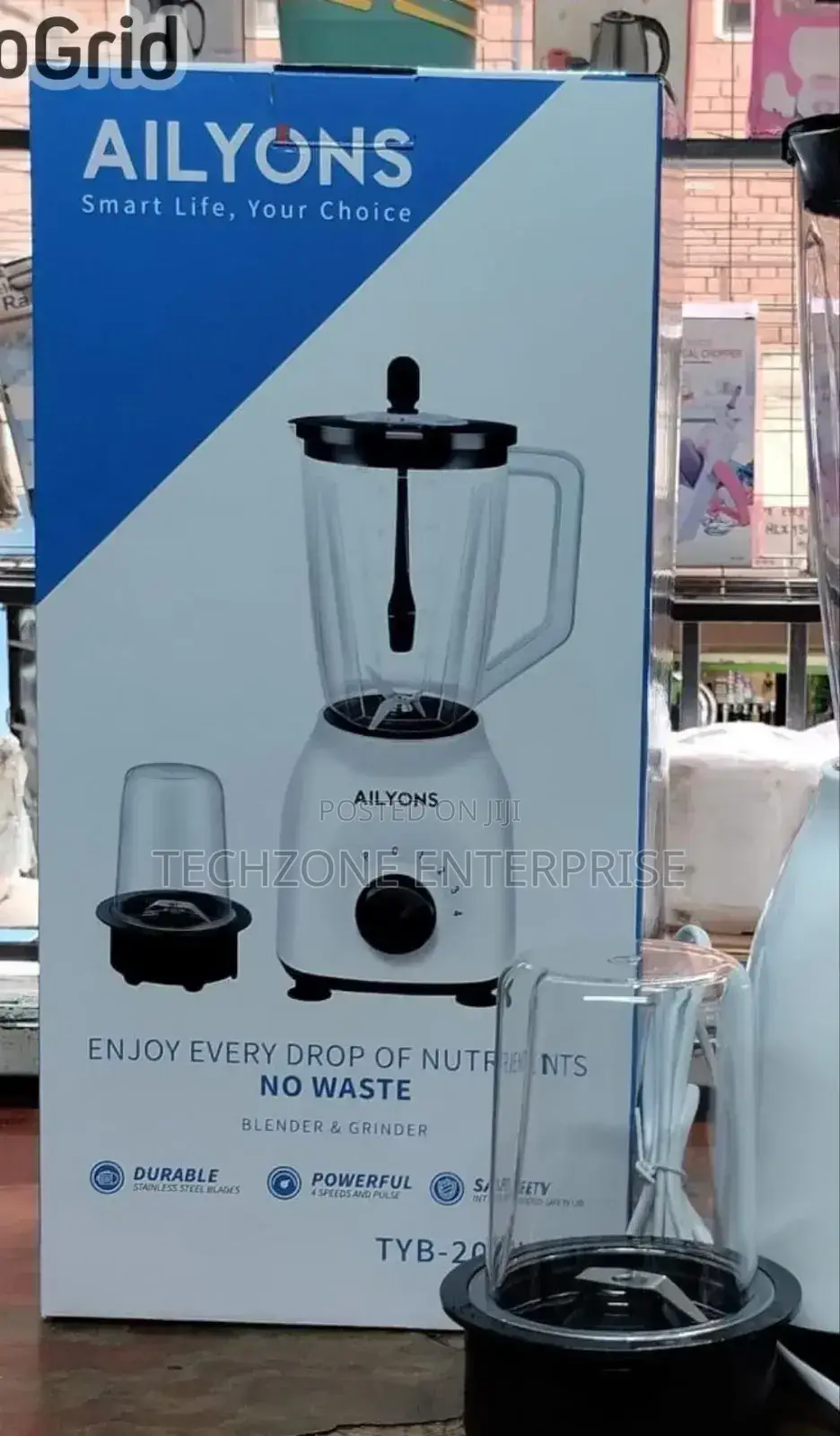 Ailyons (Tyb-205) 1.5 Litres Blender With Grinder