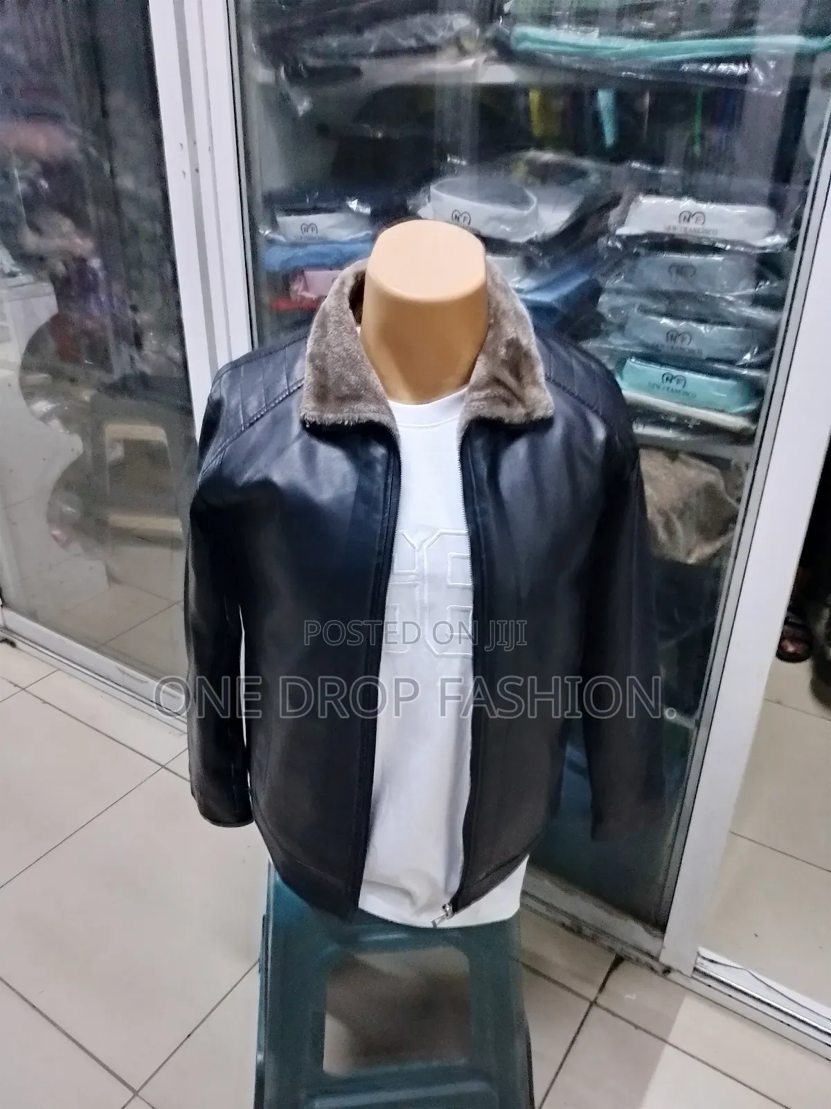 Fleece Fur Leather Jacket