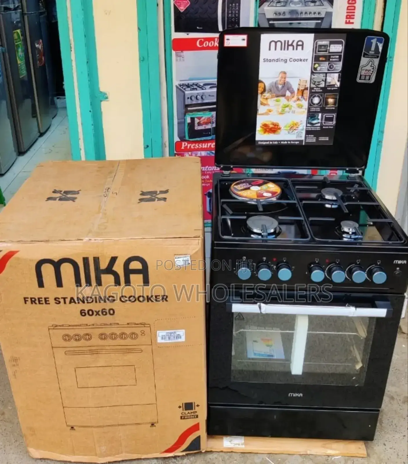 Mika 60 by 60 Standing Cooker 3+1