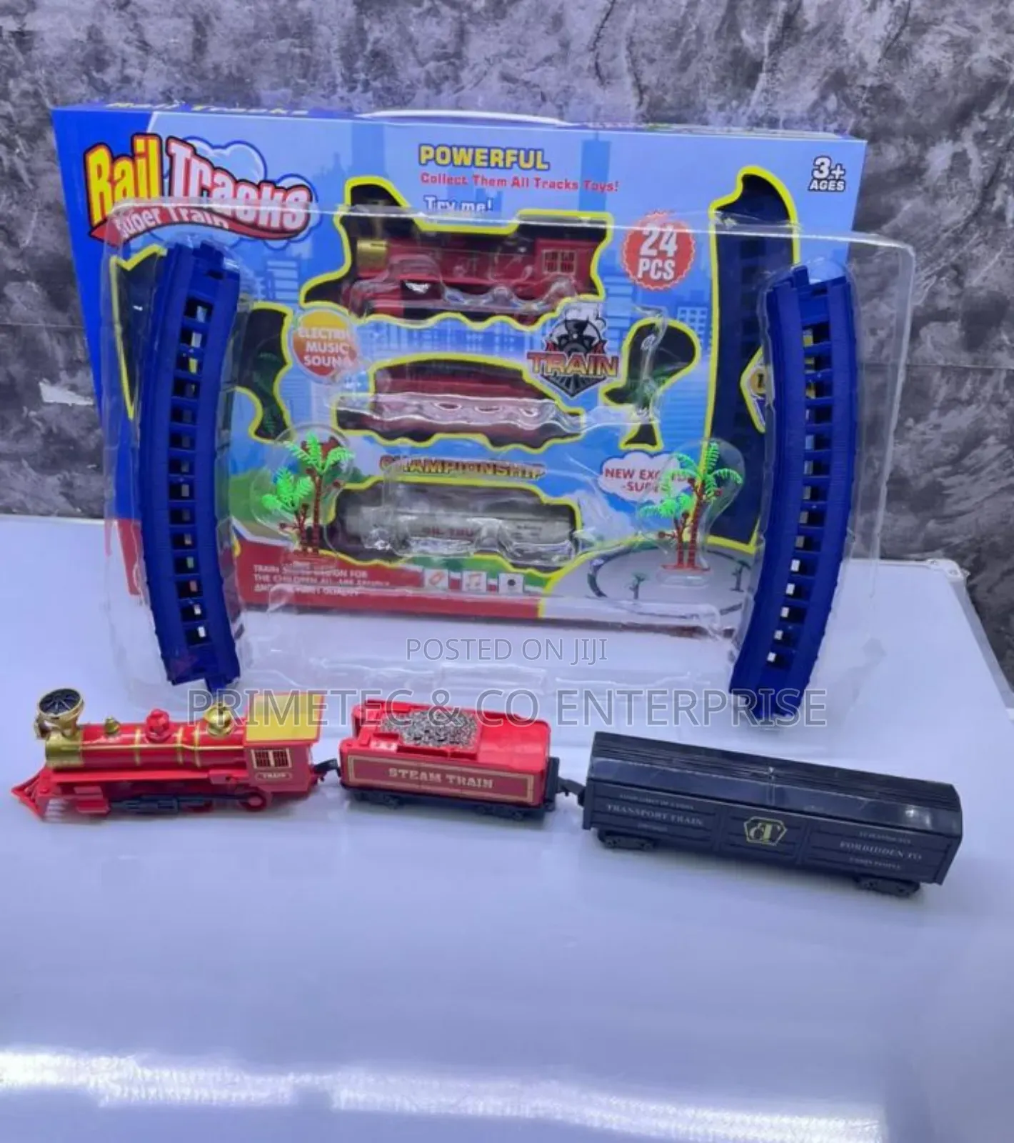 24 Pieces Electric Train Toy