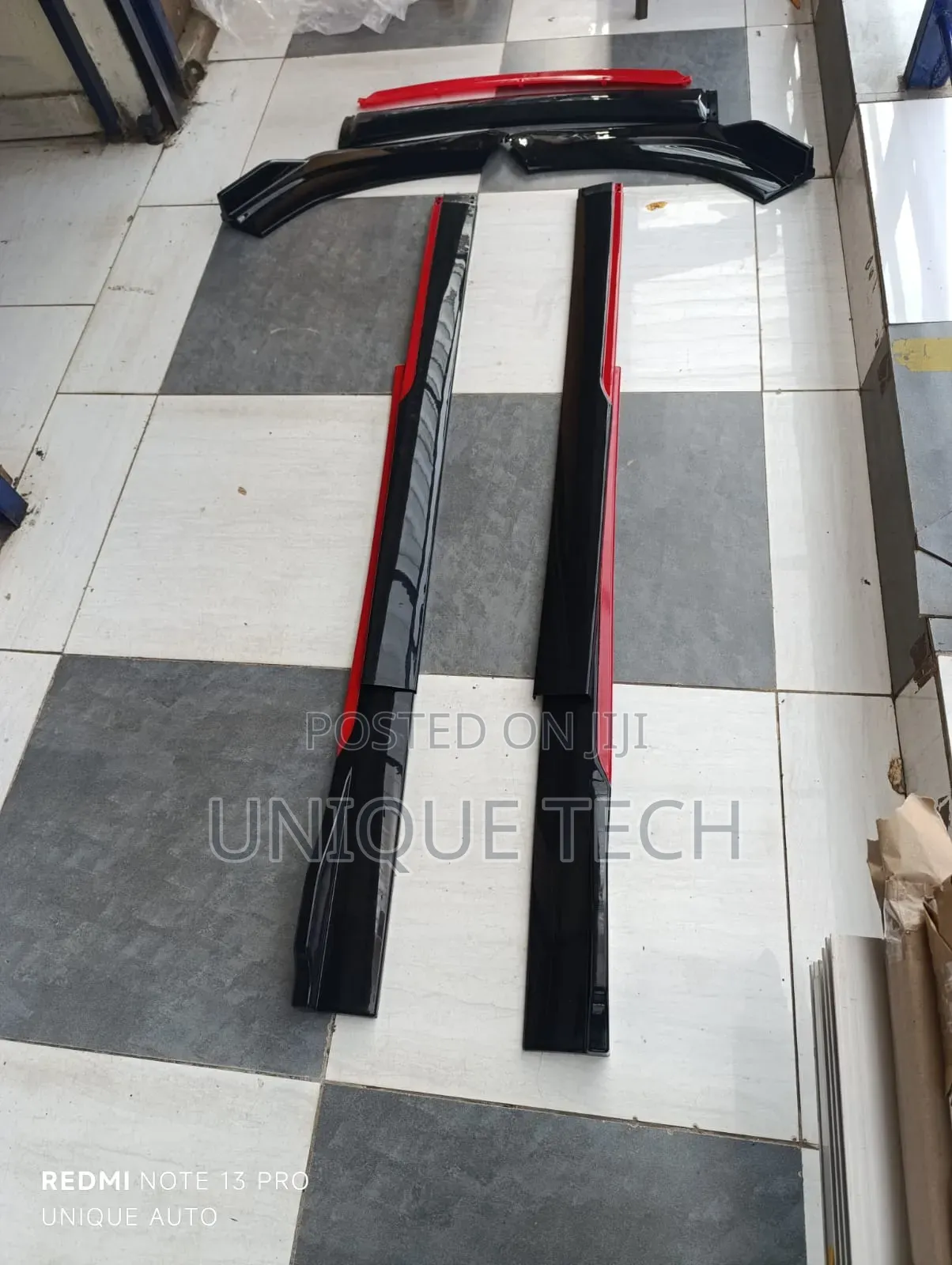 Universal Car Body Kit Front Bumper Lip Side Skirts