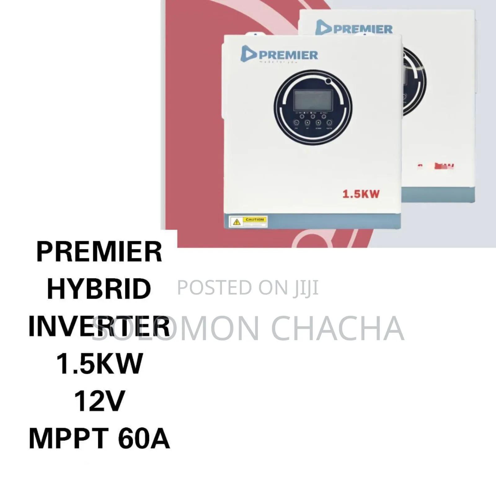 Premier 1.5kw 12v Hybrid Inverter Mppt 60a Best Quality