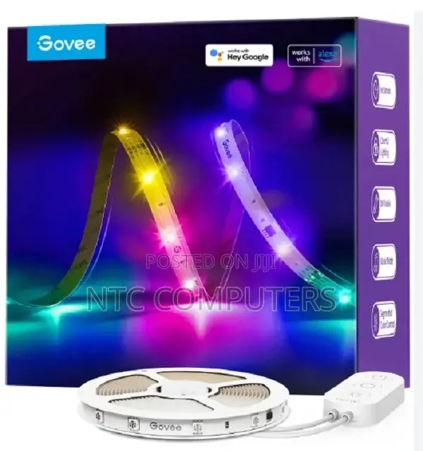 Govee RGB Smart Wi-Fi + Bluetooth Led Strip Lights(10m)