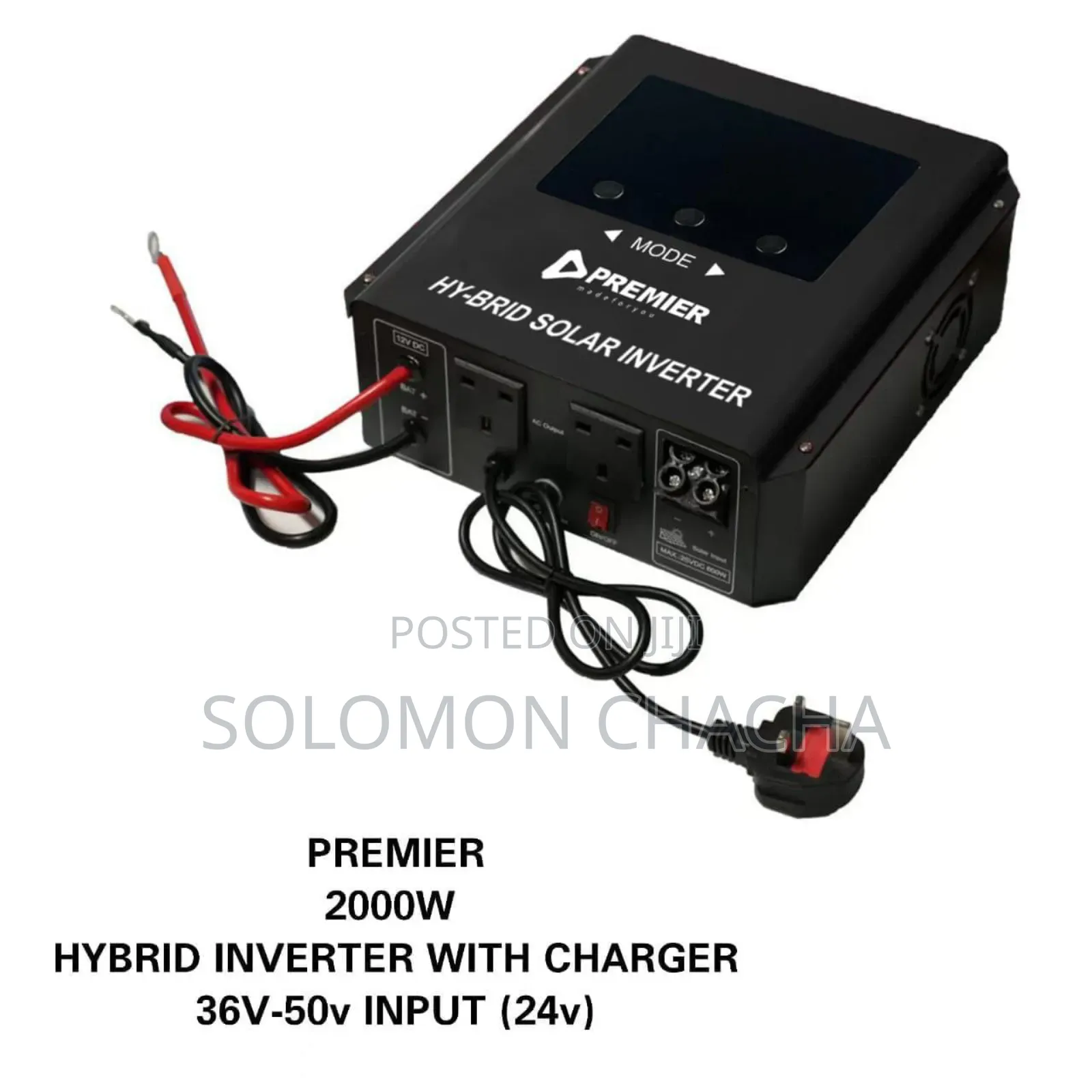Premier 2000w 24v Hybrid Inverter With Charger 50v Input