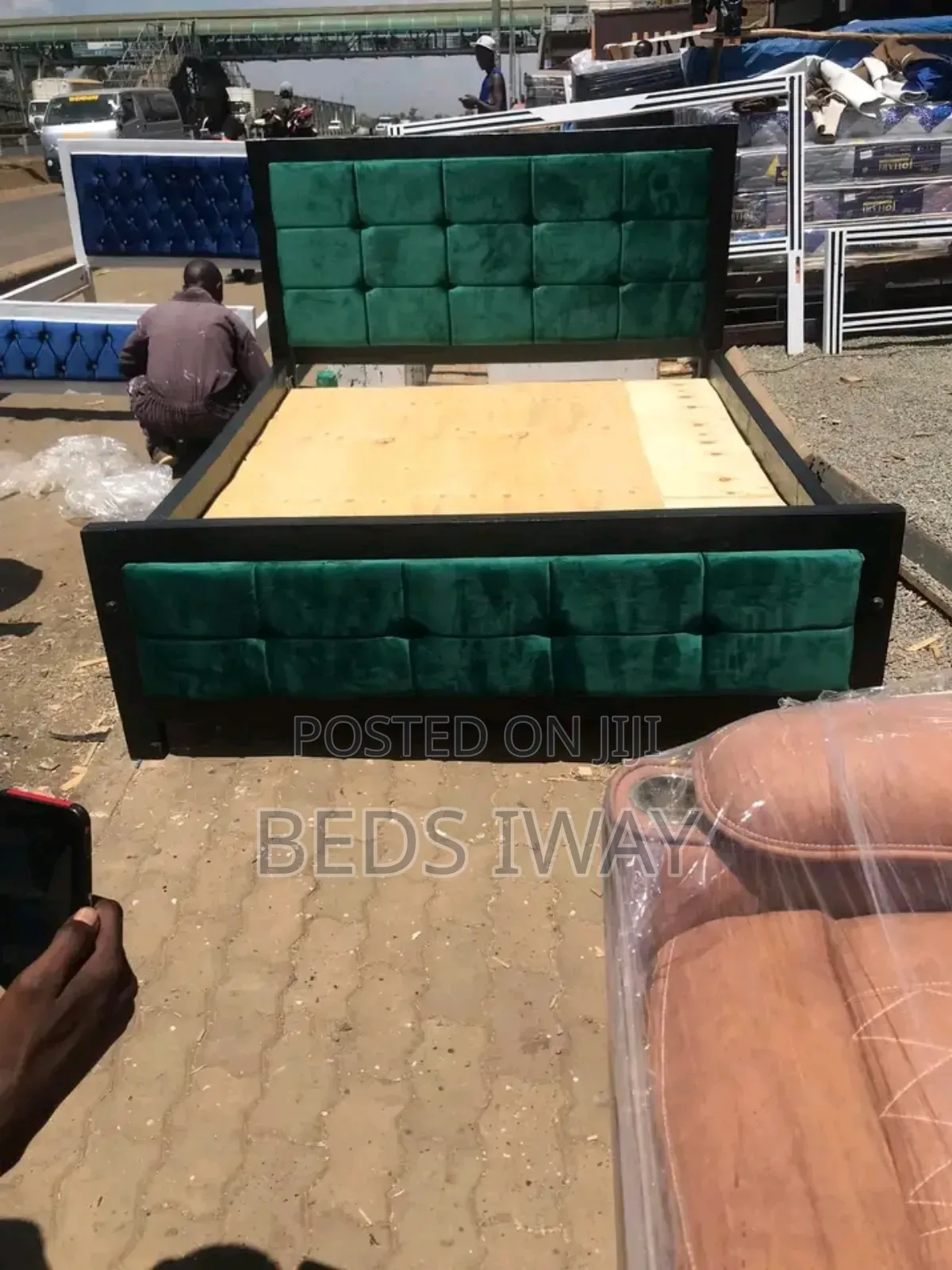 Super Jungle Green Bed 5x6