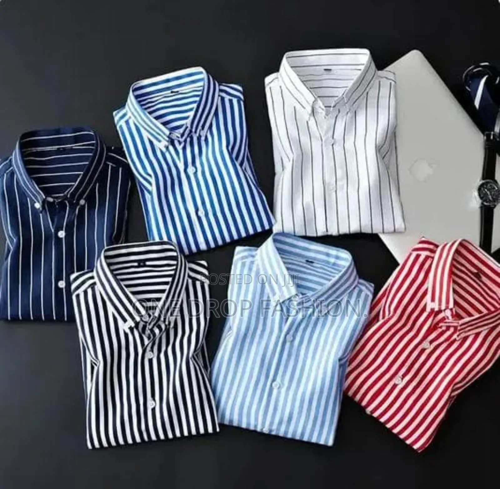 Men Stripped-Solid Colour Cotton Shirts