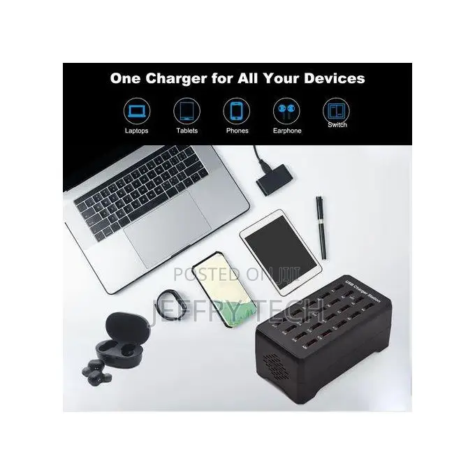 Usb Charger Block Multiple Ports 20port 100w Smart Usb