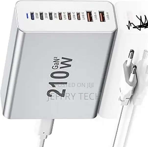 Usb C Charger Gan Usb C Power Supply 8 Port 210w