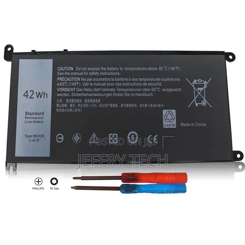 Wdx0r Laptop Battery Replacement for Dell Inspiron 15
