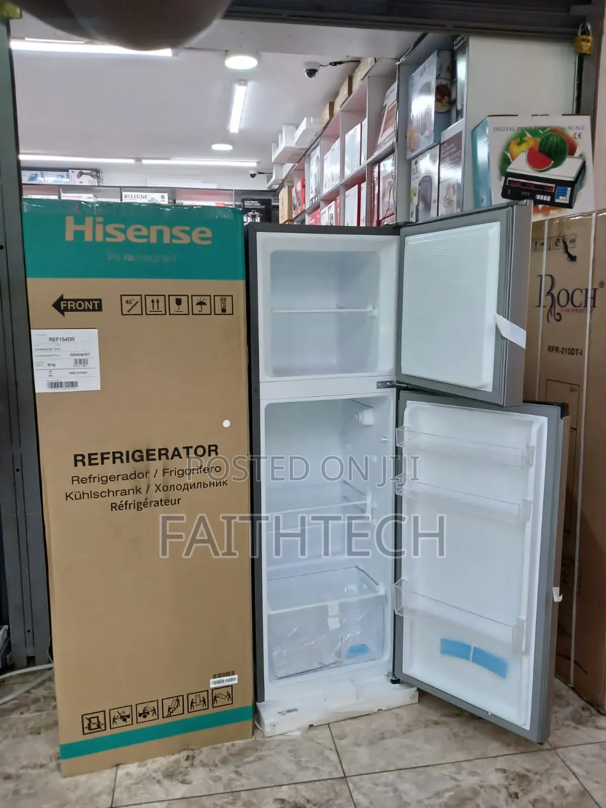 *Hisense Double Door* *Fridge 154litres*