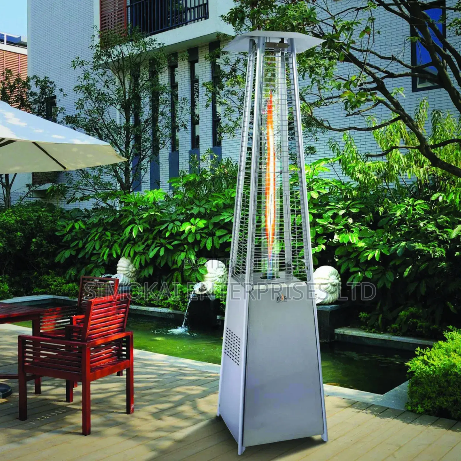Alva-gas Patio Heater - Designer Quartz-glass Style