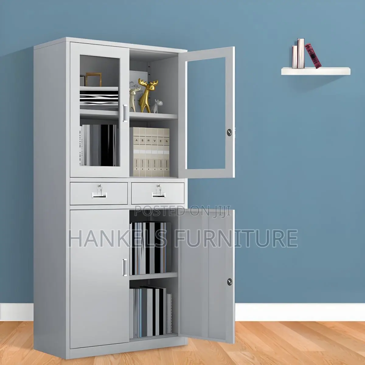 2-Door Iron Office Filing Cabinet