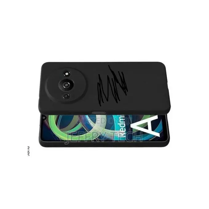Xiaomi Redmi A3 Silicone Case Full Camera Protection Dark Bl