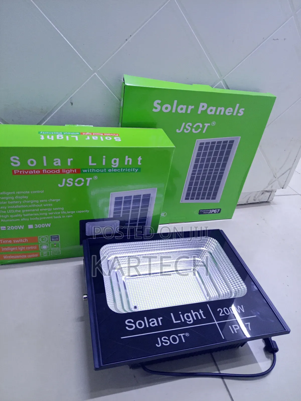 Jsot 200w Solar Lights Flood Light Ip67 Waterproof