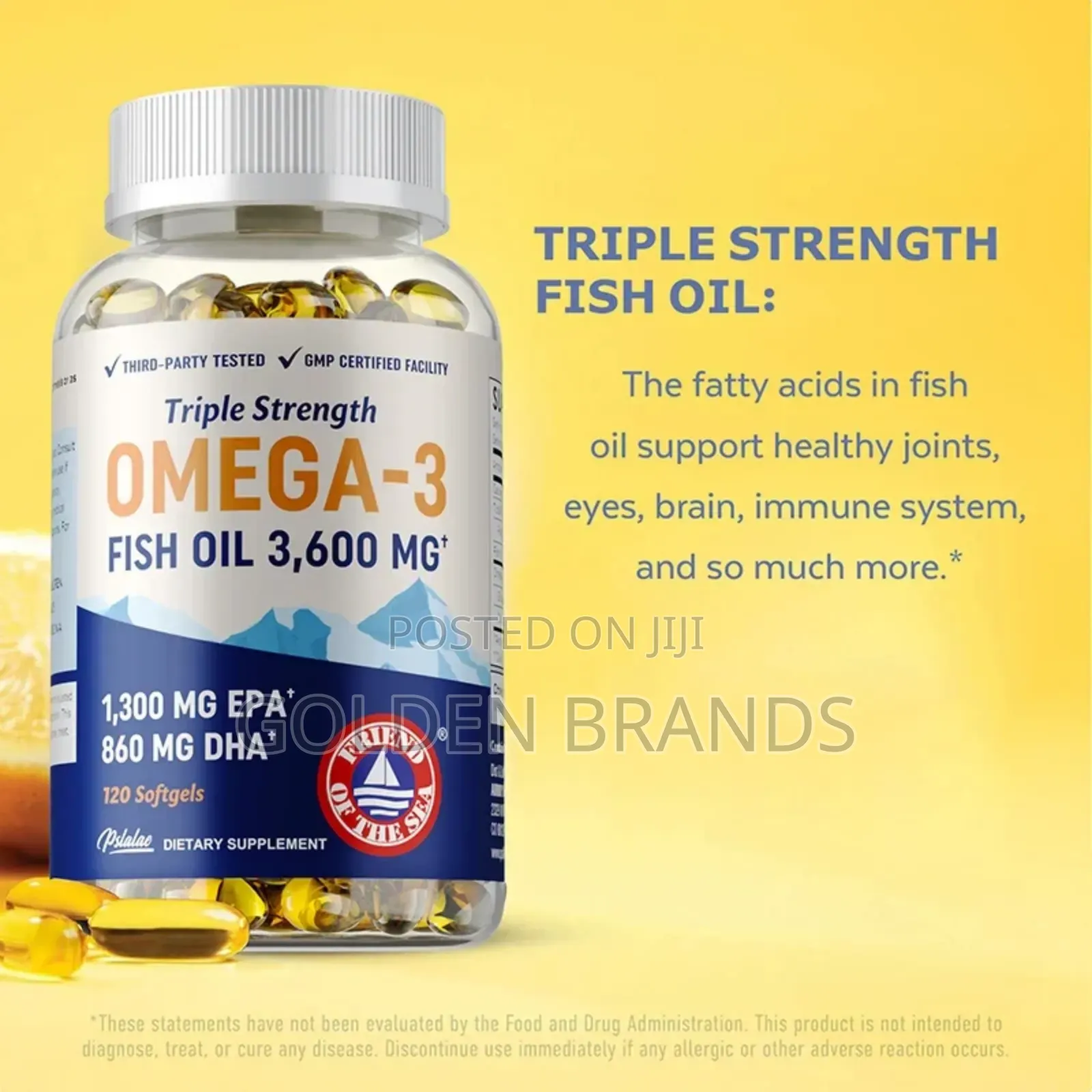 Special Omega 3 Fish Oil, Oxidant, Brain,Heart--120 Pieces