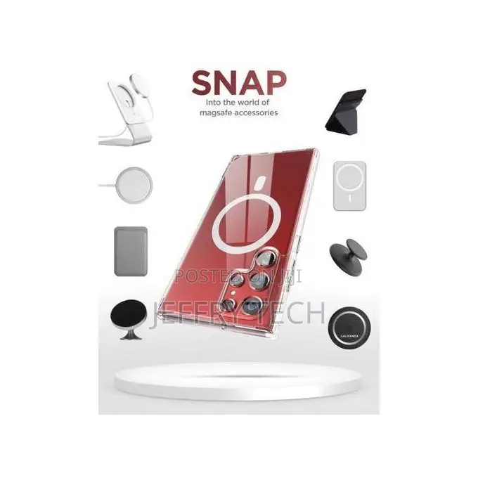 Magsafe Clear Transparent Silcone Case for Samsung S22 Ultra