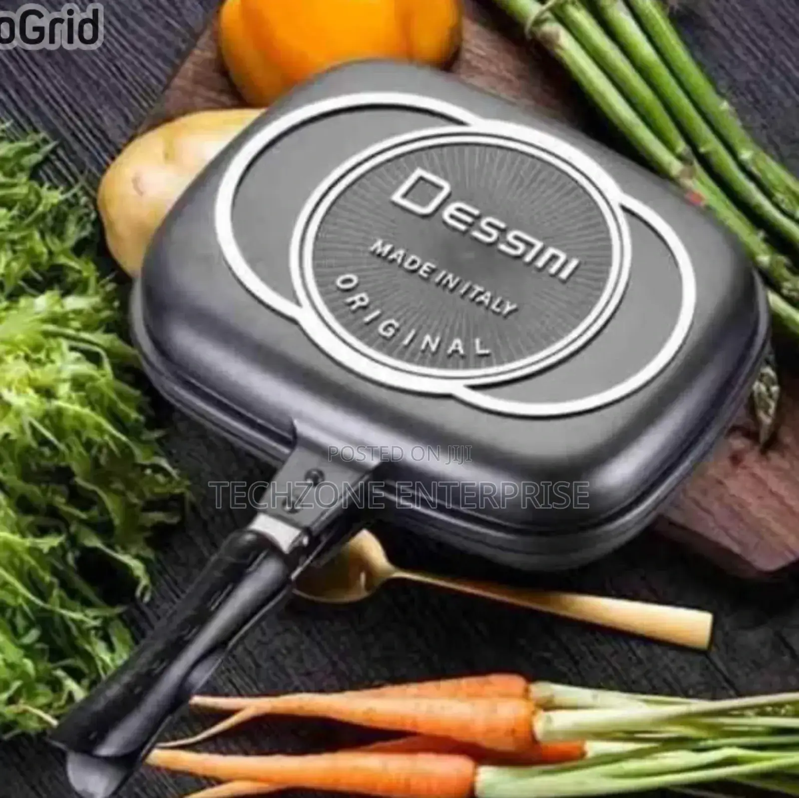 Dessini 40cm Double Sided Grill Non-Stick Pan ;