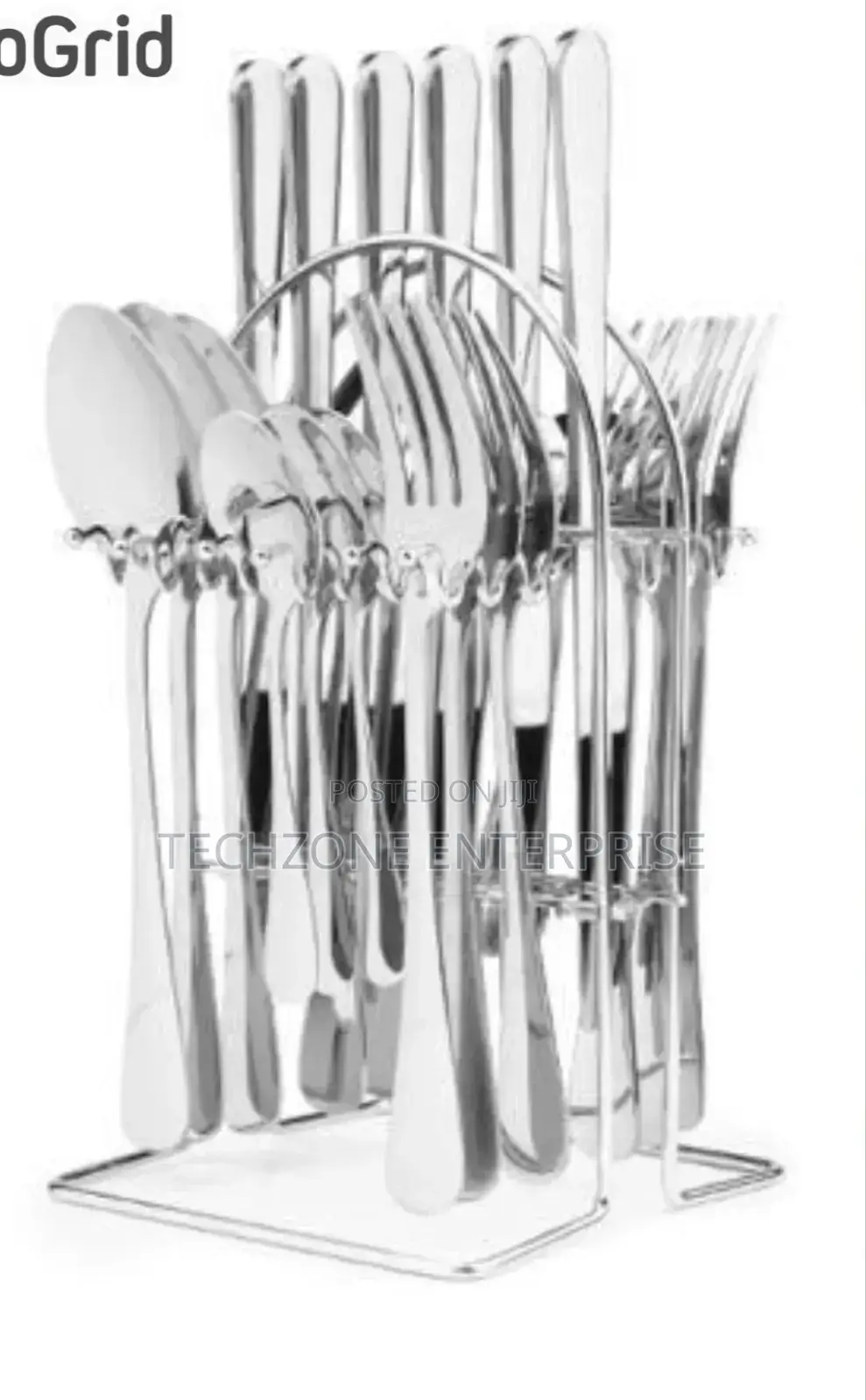 *Silver 24 PCS Stainless Steel Cutlery Set 