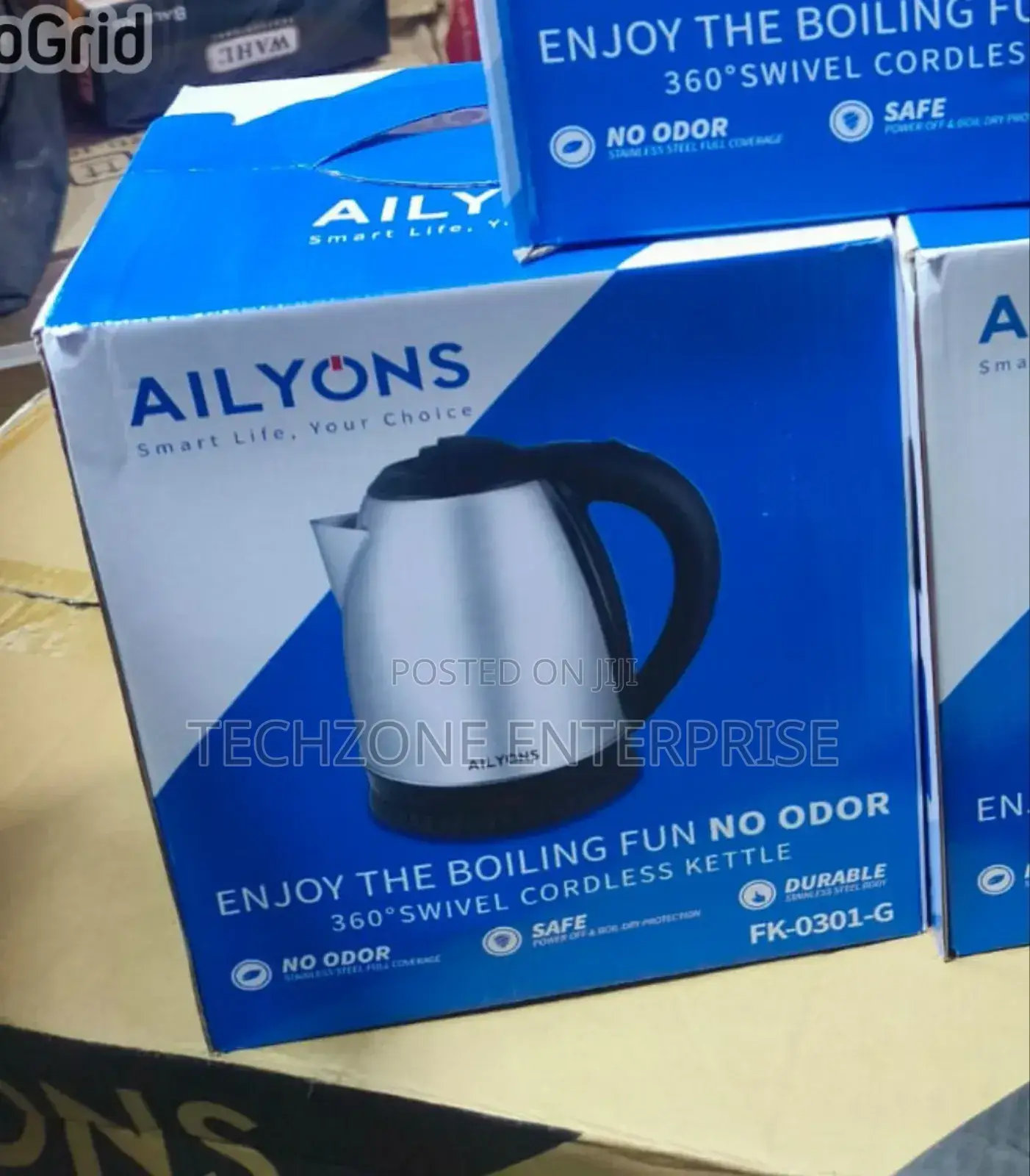 Ailyons Automatic Cordless Stainless Steel Electric Kettle
