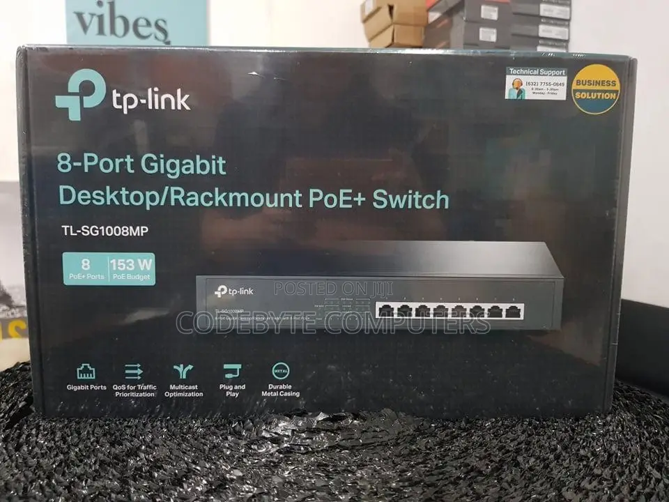 Tp Link Tl-sg1008mp 8-port Gigabit Desktop/Rackmount Switch