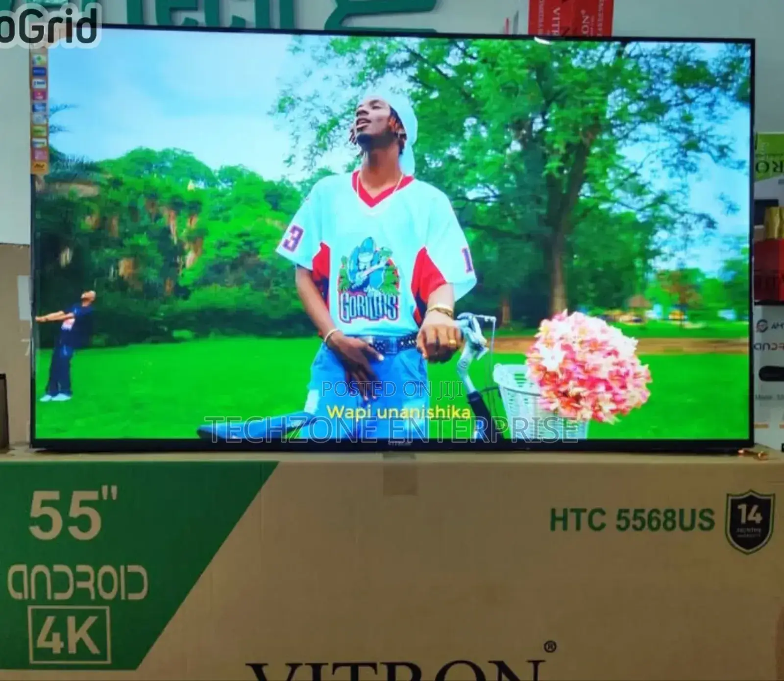 Vitron 55 Inch Uhd Smart Android Flameless Tv Htc5568us