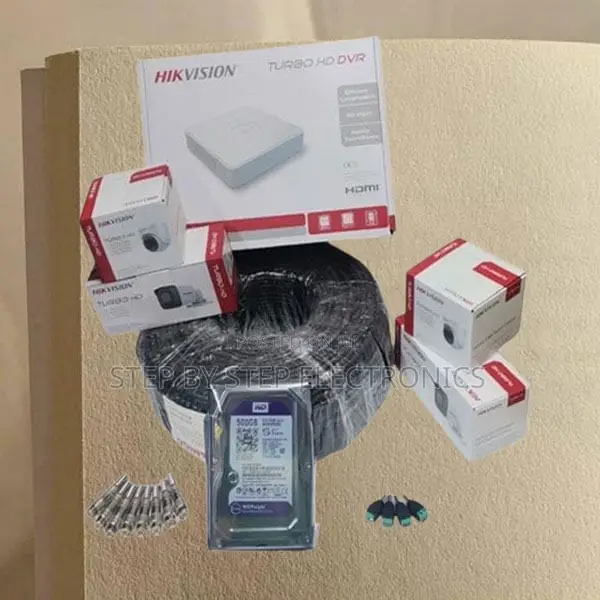 Weatherproof Hikvision 4 1080p Full Hd CCTV Cameras Full Kit