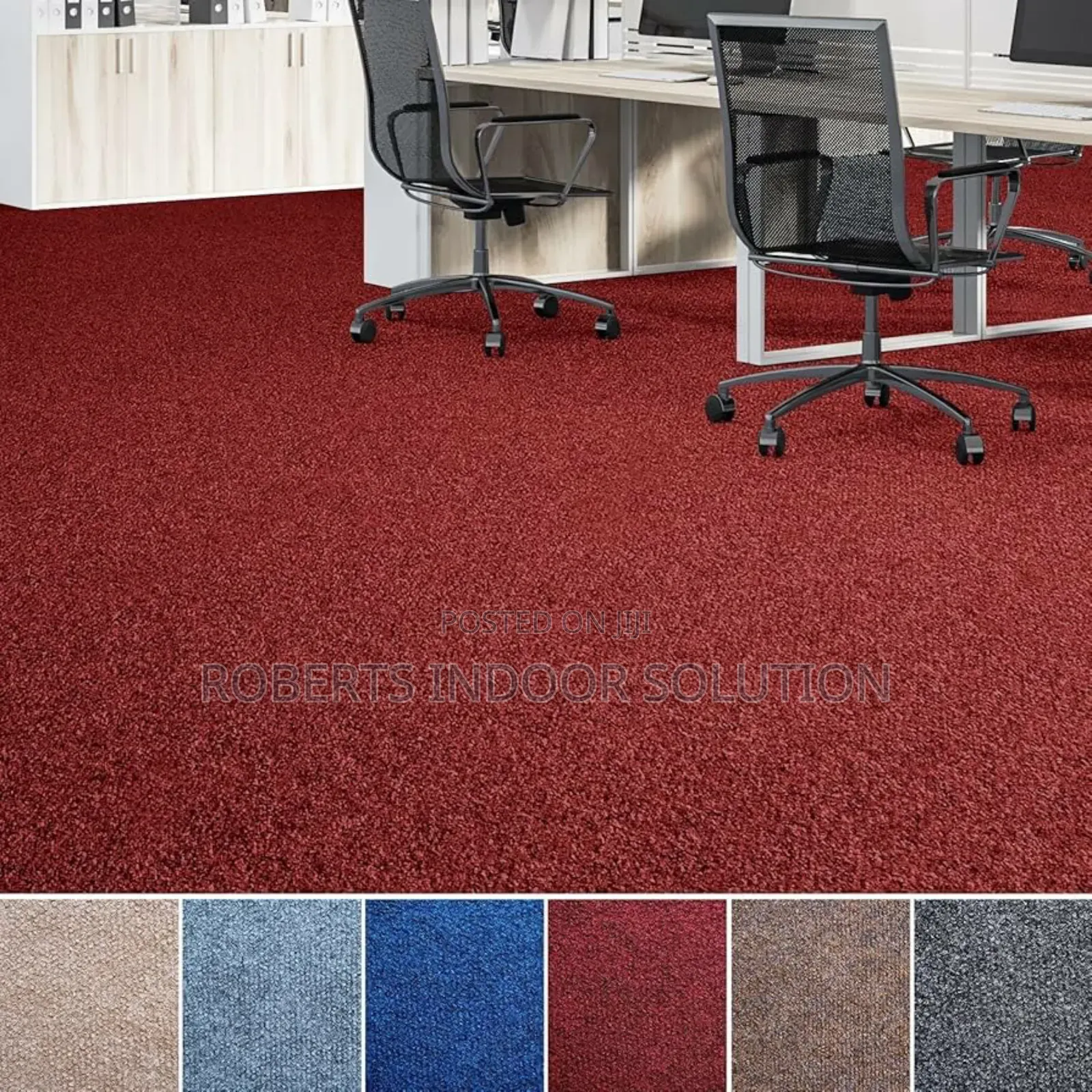 Maroon Delta Carpet 4mm Finish for Bedrooms Offices