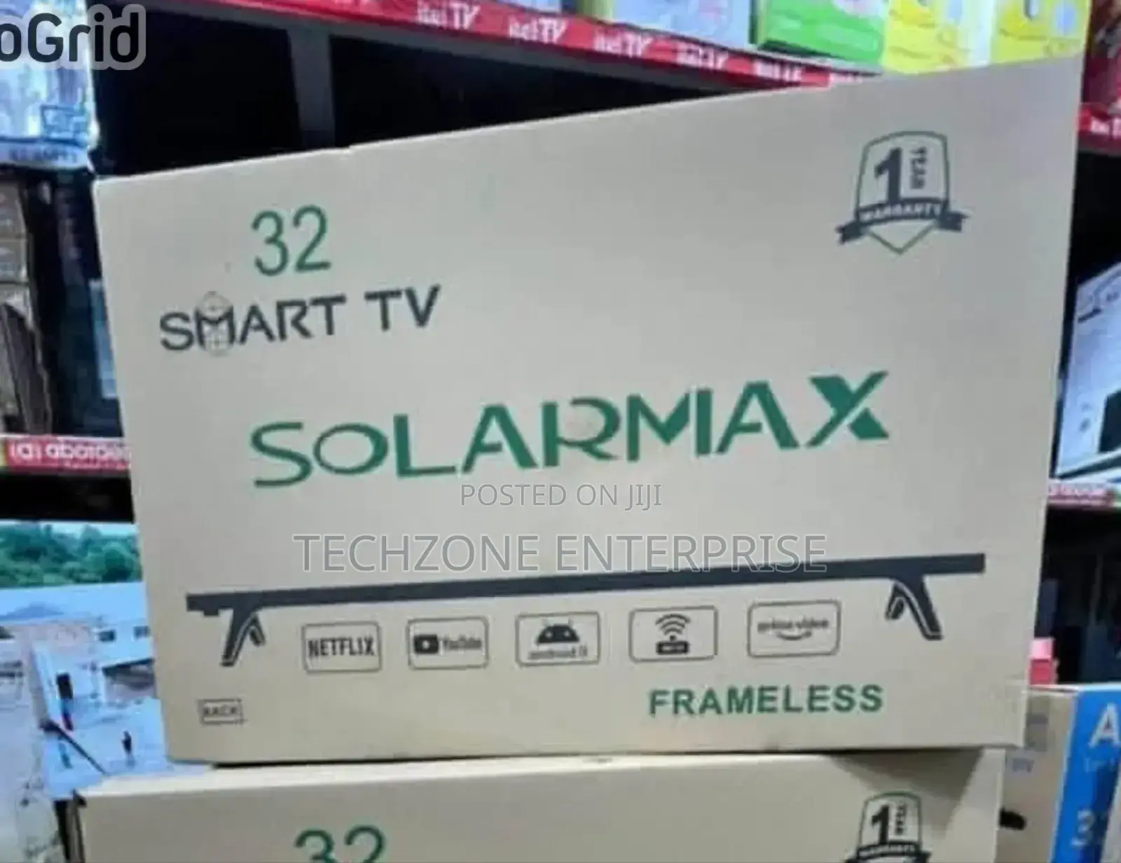 Solarmax 32 Inch Smart Android Led Tv Frameless Bt