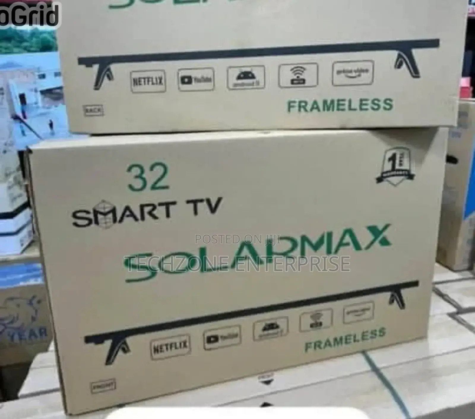 Solarmax 32 Inch Smart Android Led Tv Frameless Bt