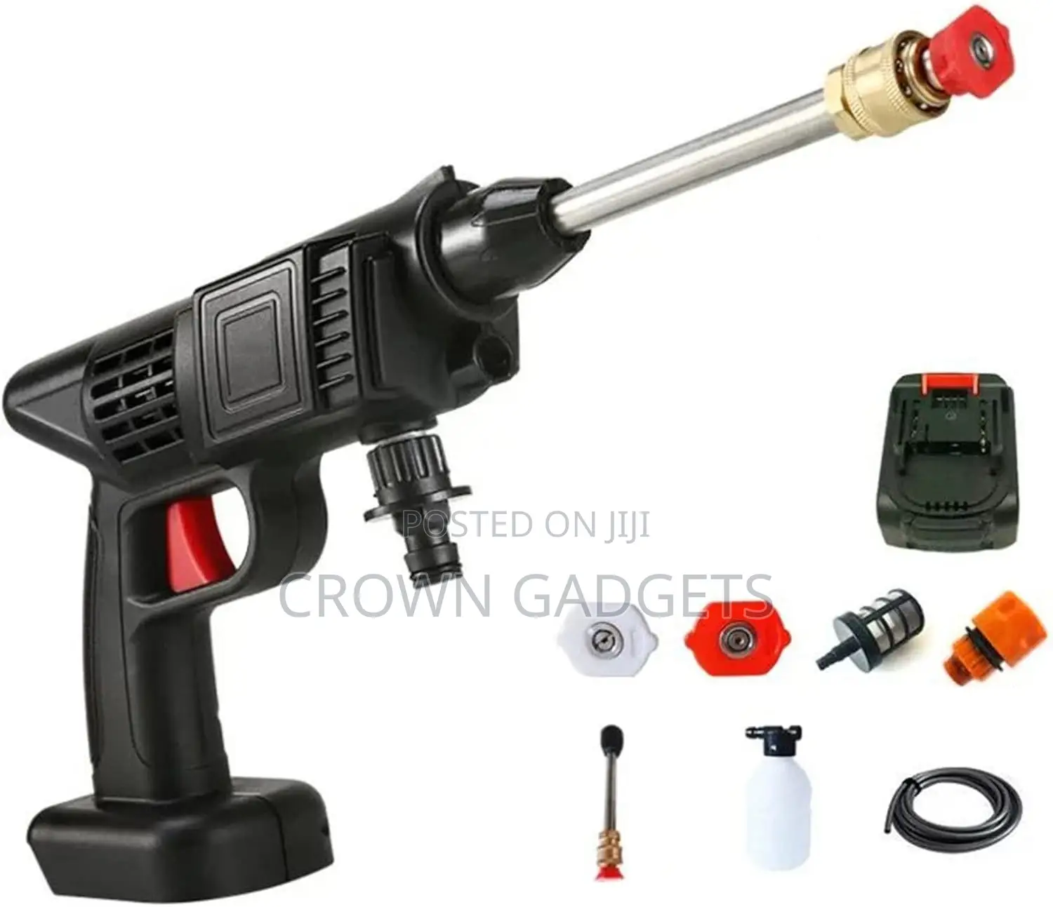 Portable 24v Jet Gun – Car, Bike, Patio Cleaning Tool