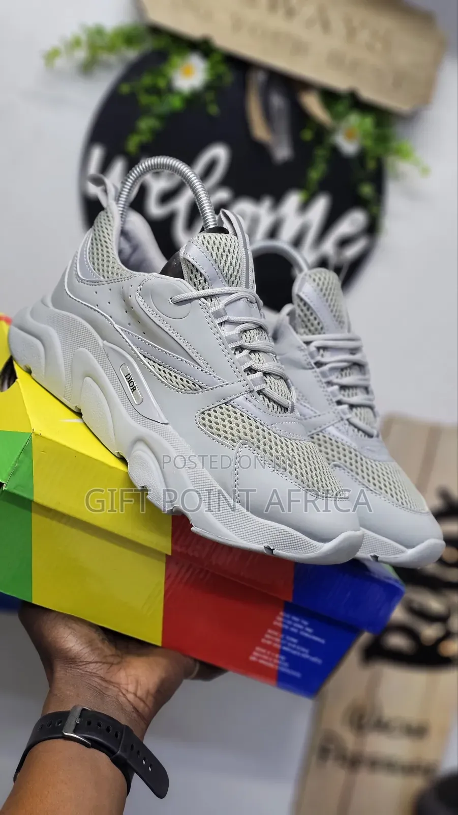 Grey Dior Homies Sneakers