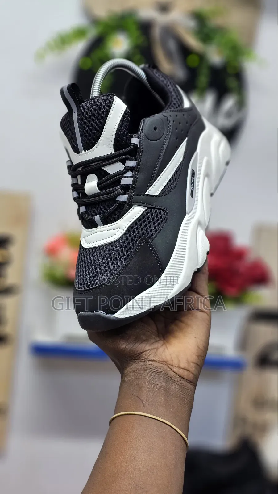 Black White Dior Homies Sneakers