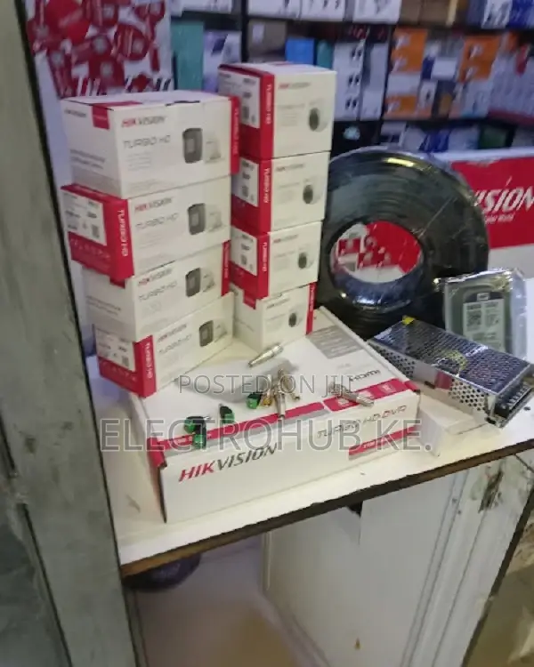 Complete Package of 8 CCTVS Cameras Hik-Vision