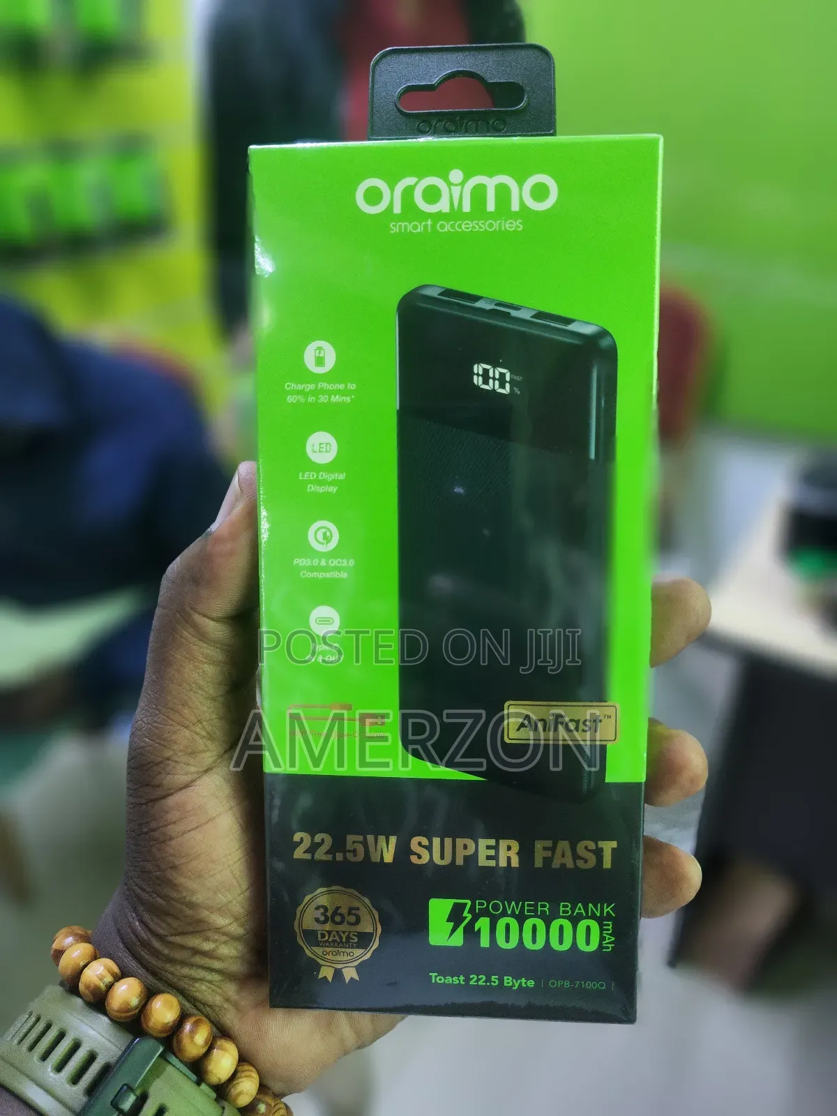 Oraimo Toast 10 Byte Led Display 10000mah Powerbank Dual Usb