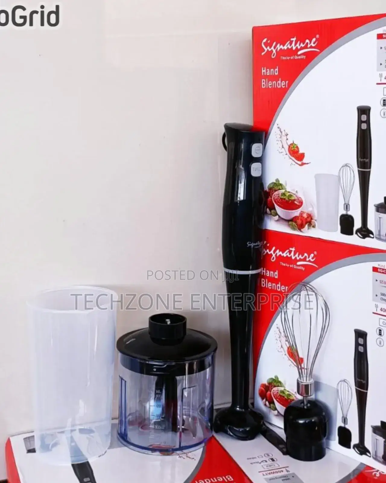 Signature 4 in 1 Hand Blender With Stainless Steel Cutter