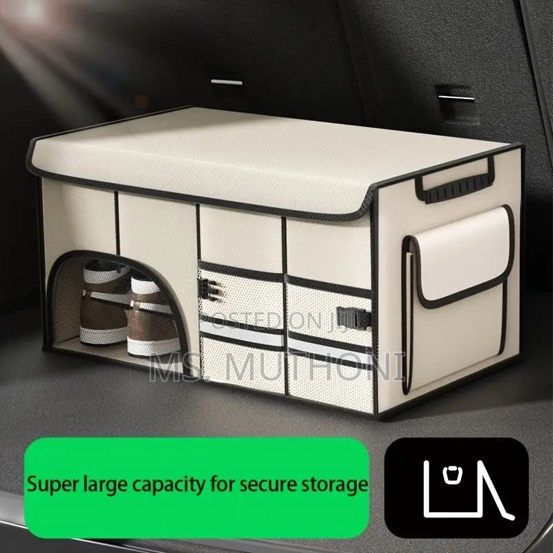 Beige Large Capacity Boot Multi-Tool Storage Organizer /