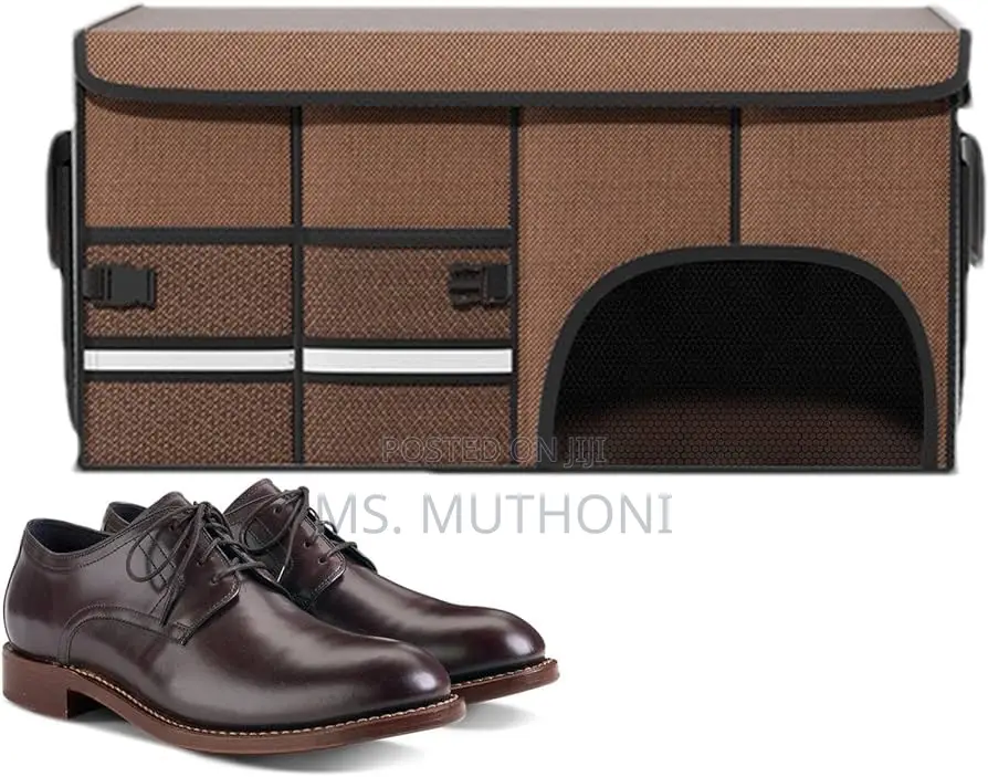 Brown Car Trunk / Boot Foldable Organizer