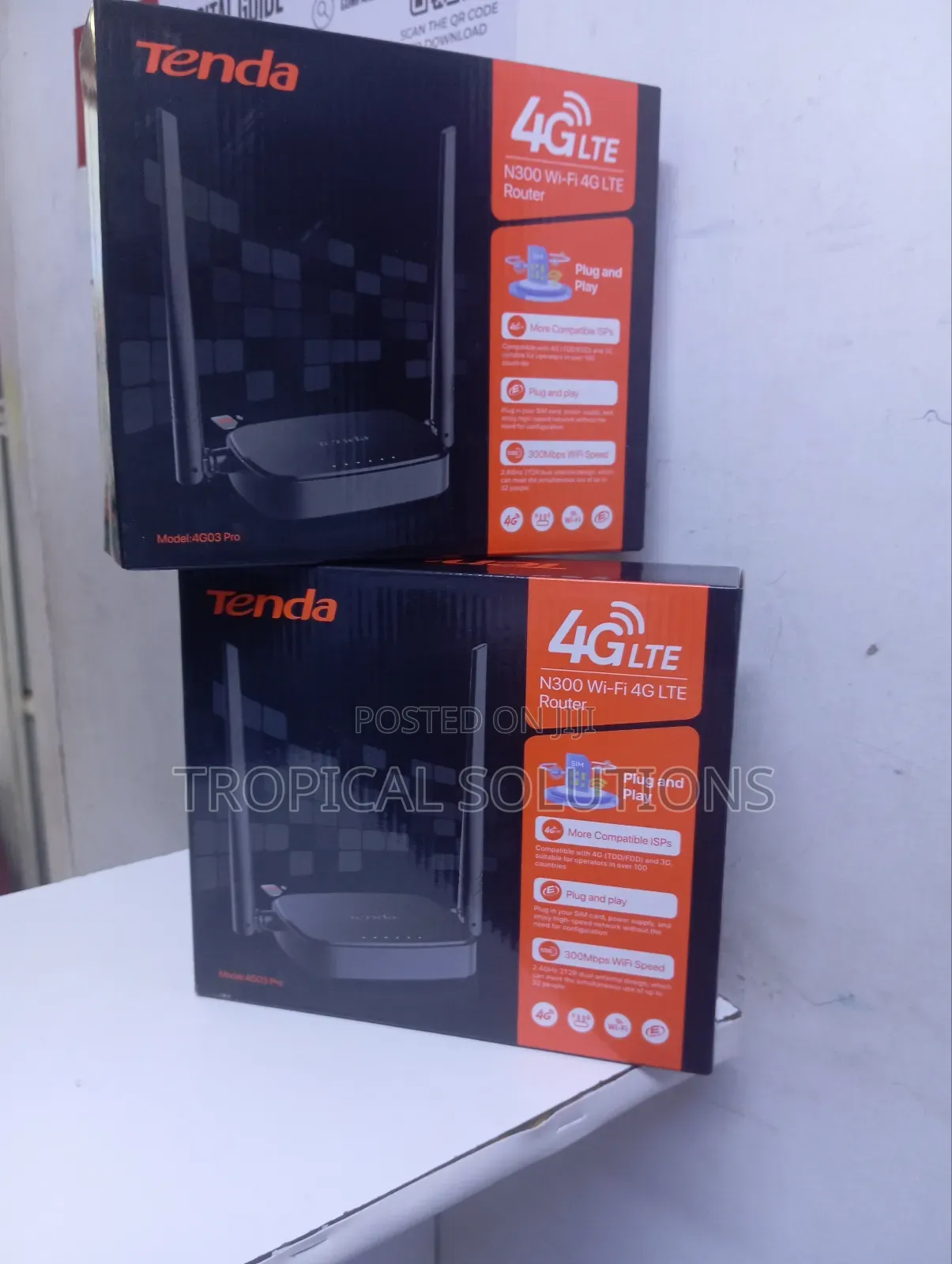 Tenda 4g03 Pro Router , Tenda N300 Wi- Fi 4g Lte