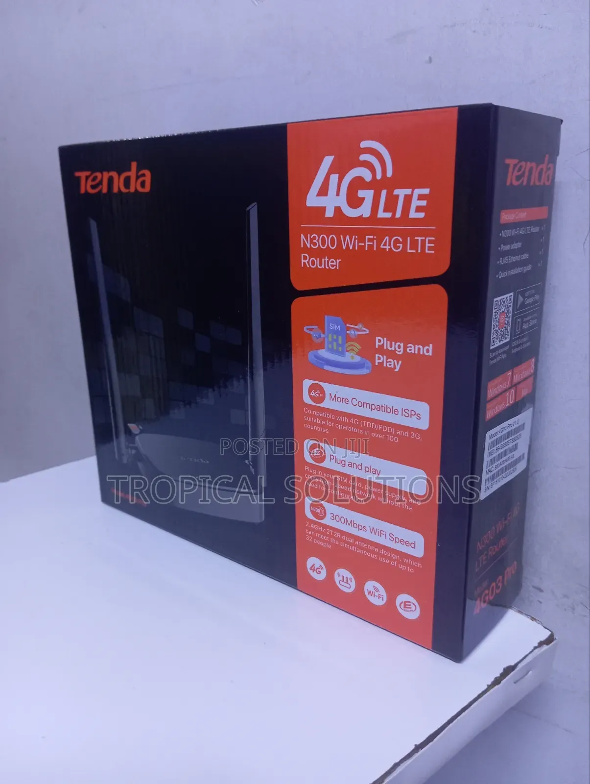 Tenda 4g03 Pro Router , Tenda N300 Wi- Fi 4g Lte