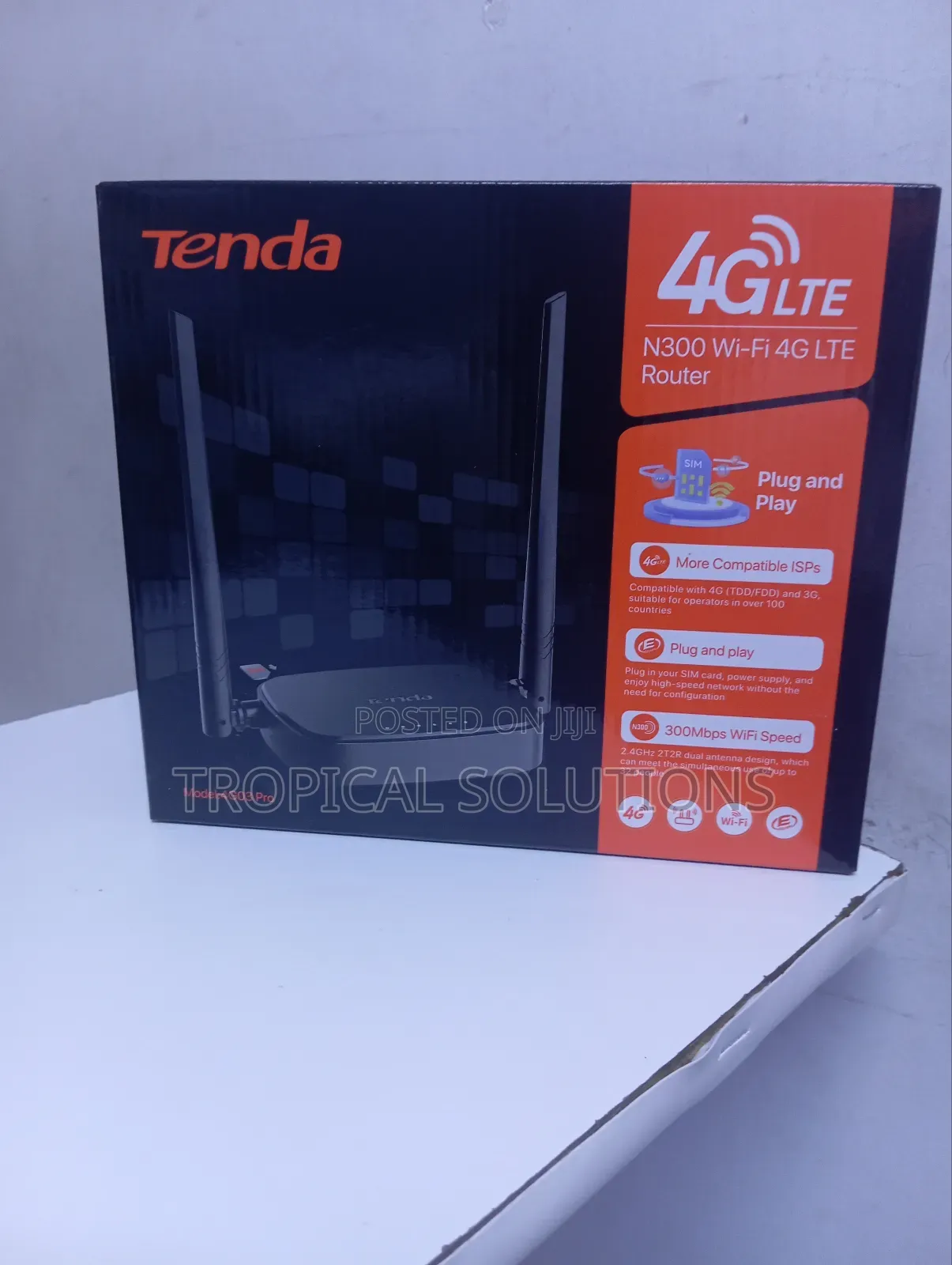 Tenda 4g03 Pro Router , Tenda N300 Wi- Fi 4g Lte