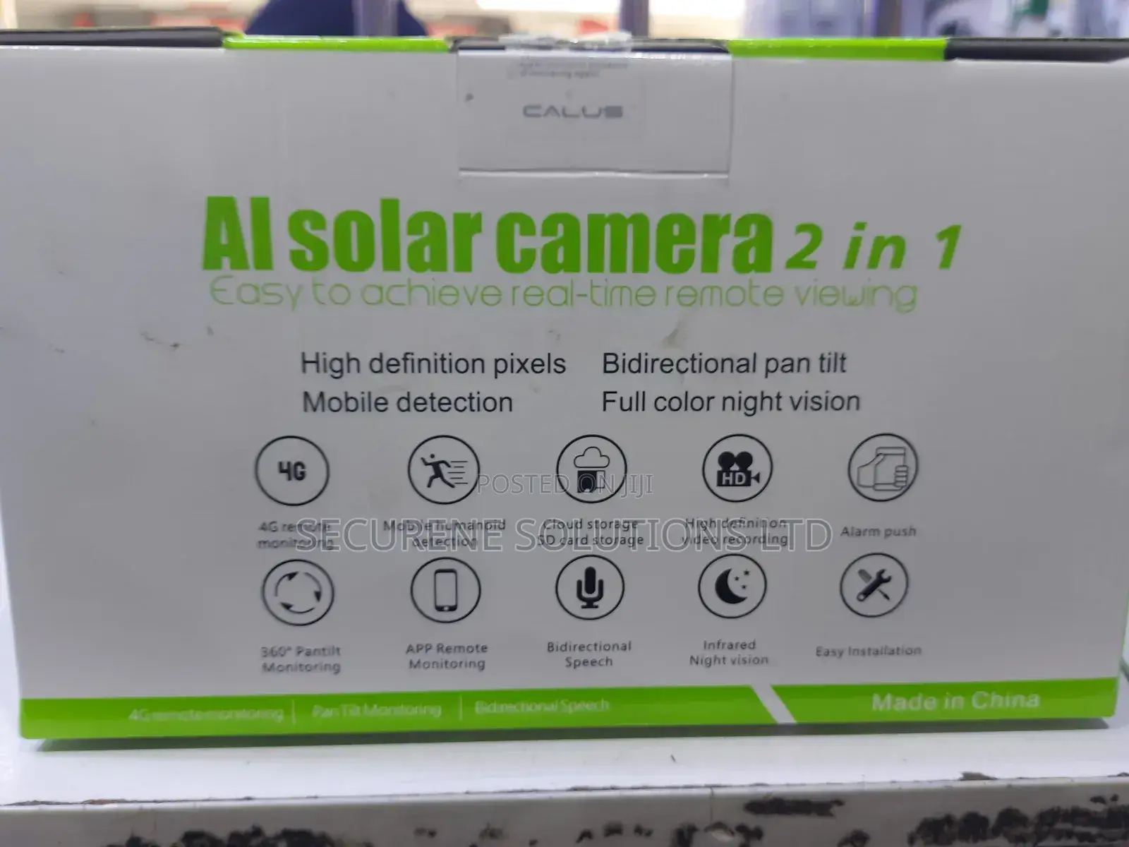 Calus Ai Solar Camera 2 in 1, Model Vc 13-4g