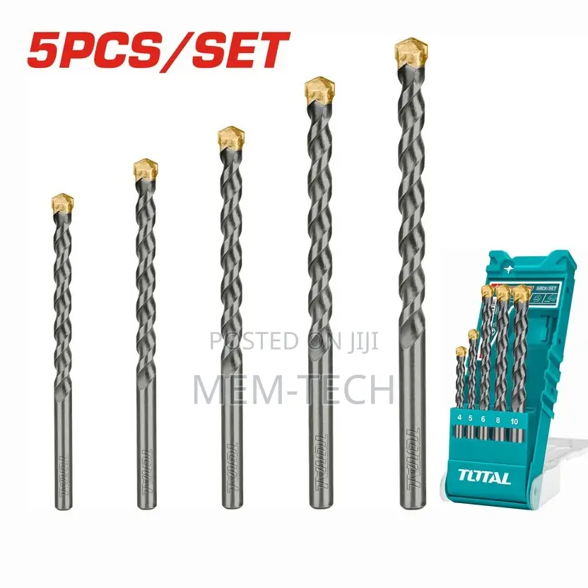 Total Tacsd5051 Masonry Drill Bits Set 5pcs